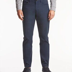 Public Rec Athleisure Performance Pants Slim Fit Stretch Mens 33/30 Navy Blue